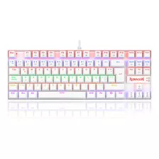 Redragon Teclado Gamer Kumara Mecánico Blanco