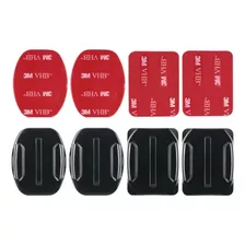 8 Piezas Gopro Monturas Adhesivas Curvas/planas Hero3a12maxx