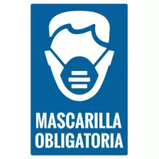 Decorativo Mascarilla Cubrebocas Obligatorio Vinilandia