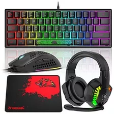 Combinación De Teclado Para Juegos Al 60%, Ratón En Forma De