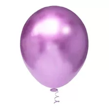 Bexiga Balões Metalizado Platino Nº 5 Pol C/ 25un - Consulte Cor Violeta