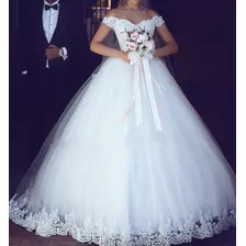 Vestido Noiva Debutante 15 Anos Princesa Renda Lindo 'e66'
