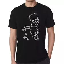 Camiseta Bard Simpson Personalizada 100% Algodão