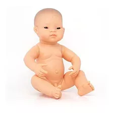 Miniland Asian Boy Newborn Baby Doll 15.75 , Anatómicamente 