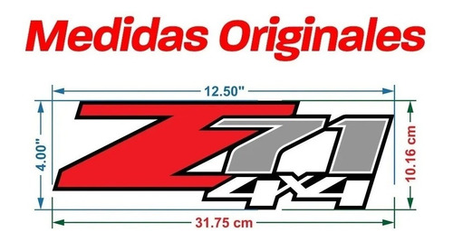 Calca Calcomania Sticker Chevrolet Z71 4x4    A Foto 4