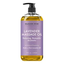 Aceite Masaje De Lavanda Para Hombres Y Mujeres, Majestic 