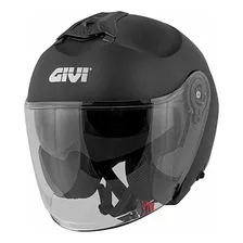 Capacete Givi X22 Planet Preto Fosco Aberto Lente Solar