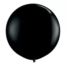 3 Globos Gigantes Esféricos Numero 36 Payaso Color Negro