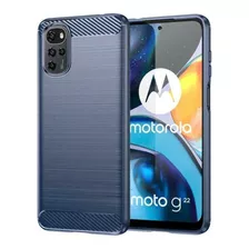 Funda Tpu Para Motorola G22 Fibra De Carbono