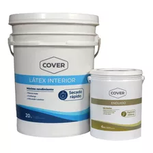 Pintura Latex Interior 20 Lts Lavable + Enduido Interior 6l