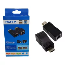 Extensor Hdmi 4k/3d 30 Metros Via 1 Cabo Rede Rj45 Cat6/6e