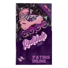 Patins Inline Infantil P/ Menina Ajustável 38 A 41 Unitoys