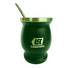 Mate De Acero Inoxidable Lusqtoff 300ml Verde Con Bombilla Matlv-8b