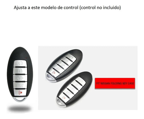 Carcasa Rigida Llave 5b P/ Nissan March 2015 2016 2017 2018 Foto 4