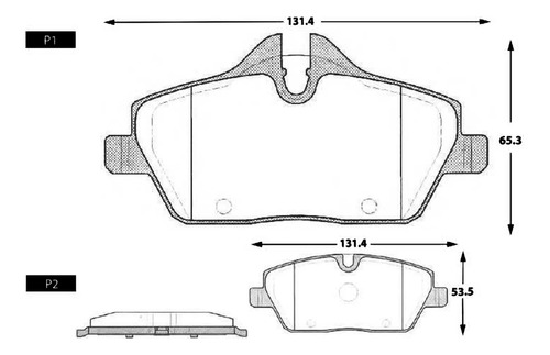 Pastilla De Freno Delantera Mini Cooper  1.5 2015 Foto 2