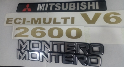 Emblemas Para Mitsubishi Montero 2600 Laterales Y Plaquero  Foto 3