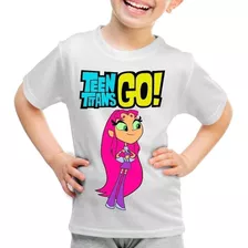 Camiseta Infantil Jovens Titans Ação Teen Titans Estelar #36