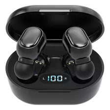 Auriculares Earbuds Bluetooth Pantalla Led Inalambricos Dimm Color Negro