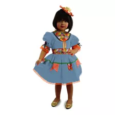 Vestido Bandeirinha Infantil De Festa Junina Masquerade 