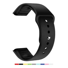 Pulseira De Silicone Borracha Para Smartwatch D20 D13 Y68 Cor Preto