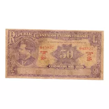 Brasil R-130, 50 Mil Réis 1936, Autografada Série 32, Bc/mbc