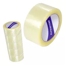 Kit 5 Rolos Fita Adesiva Transparente 48mm 100m Superfitas