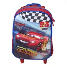 Mochila 3d Carros Escolar Rodinhas Relâmpago Mcqueen