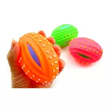 Mini Pelota Rugby Chifle Juguete Coloridos Bebe Goma Sc