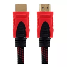 Cable Hdmi 3 Metros Oro Mallado Doble Filtro V1.4 Hd 3d 4k