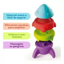 Brinquedo Empilhar Para Bebê Fofoguete Pais E Filhos 10842