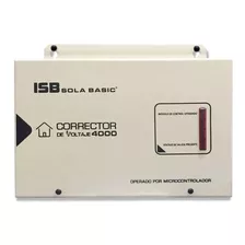 Corrector De Voltaje Sola Basic Isb 4000 120v 15-81-120-4000 Color Blanco