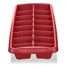 Forma Gelo Gelão 16 Cubos Sanremo Plast Empilhavel Sr351/3 Cor Vermelho