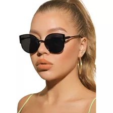 Lentes Gafas De Sol Moda Para Dama Mujer Lente Negro