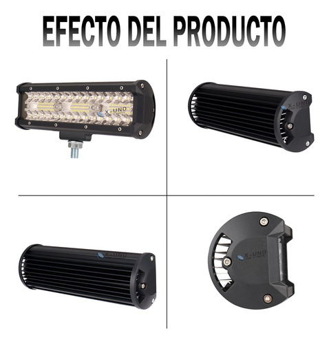 Faro Barra Led 9'' Universal 6500k Triple-fila 180w Suv Moto Foto 4