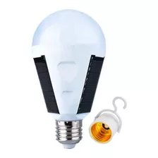 Lámpara Led 9w Solar De Emergencia E27 100w Alta Potencia Color De La Luz Blanco Frío