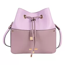 Bolsa Con Jareta Nicole Lee Bicolor Ss22 Color Lila