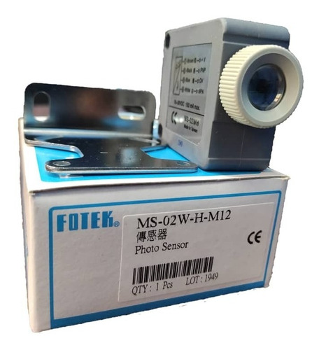 Sensor Fotoelectrico Lectura De Marca Ms-02w-h-m12 Fotek