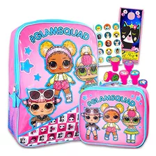 Mochila Lol Doll Con Lonchera Para Niñas, Paquete De 5 Pieza