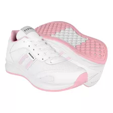 Tenis Casuales Dama Perugia 22500 Texil Blanco