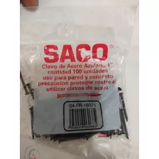 Clavo De Acero Liso Negro 1 Pulgada (2 Bolsa 100 Unid. C/u) 