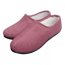 Pantuflas Mujer Hombre Invierno Peluche Corderito Cerradas