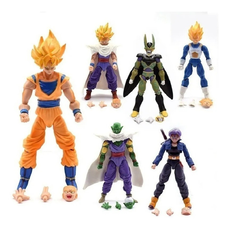 Boneco Saiyan Goku Articulado Dragon Ball 30cm F0072-2 Fun