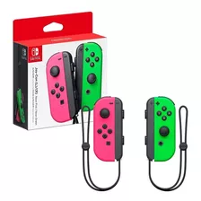 Joy Con Nintendo Switch Original En Color Rosa Y Verde Neon 