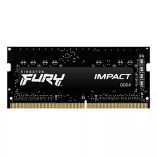 Memoria Ram Fury Impact Gamer Color Negro 16gb 1 Kingston Kf432s20ib/16