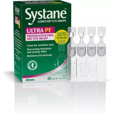 Systane Ultra Lubricante Gotas Para Los Ojos, 60 Viales, 0,7