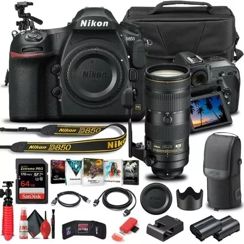 Nikon D850 Dslr Camera Body Only 1585 W Nikon 70-200mm