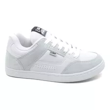 Tênis Qix Retrô Am Skate Skatista Streetwear 52010002 Branco