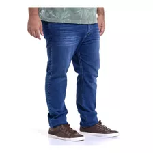 Calça Plus Size Tamanho Grande Jeans Com Lycra Masculina