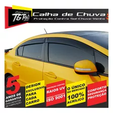 Calha Chuva Defletor Automotivo Acrilico Todos Carro Tgpoli