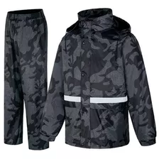 Traje Impermeable Invierno Camuflado Tipo Sudadera 2 Piezas